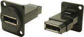 Adaptateur FT BLACK METAL DISPLAYPORT FF M3 , Prise, prise DisplayPort encastrée - Prise DisplayPort CP30233M3B Cliff 1 pièce(s)