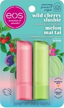 eos Sunset Sips Lip Balm Sticks - Lippenbalsem - Lipverzorging - Hydratatie voor de hele dag - Wild Cherry Slushie & Melon Mai Tai
