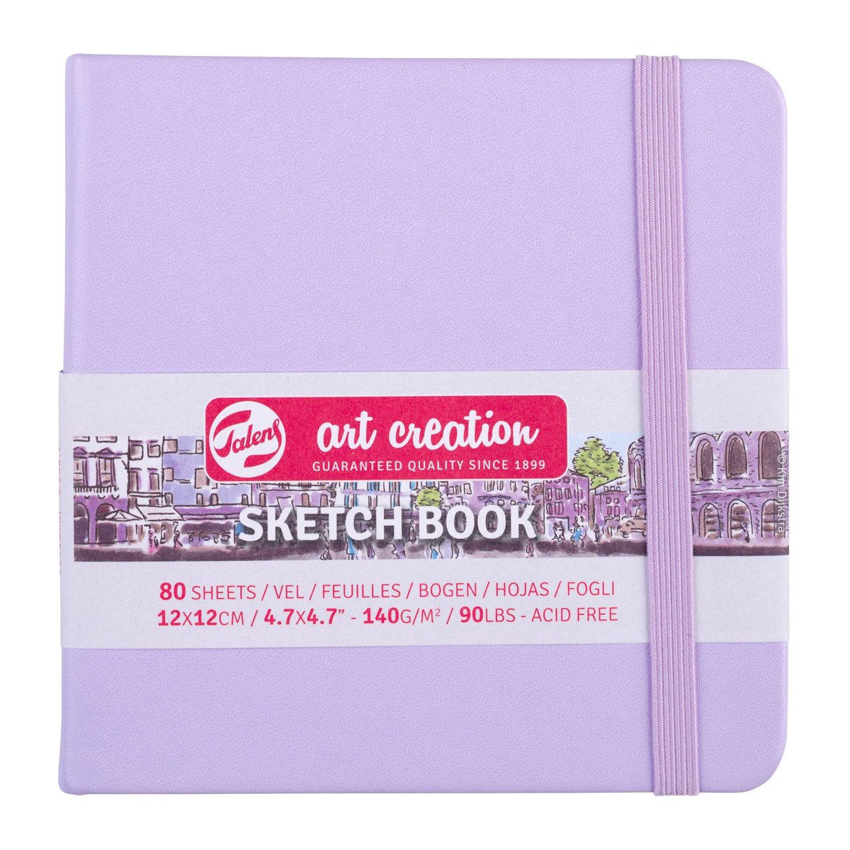 Art Creation Talens schetsblok 12x12cm 80 vellen roze