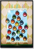 Verjaardagstaart Blauw - 21 Luxe bonbons - Chocolade Cadeau - Verjaardag Cadeau Mannen - Handgemaakt - Feestelijk verpakt