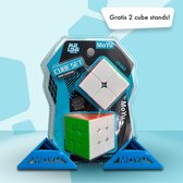Speed Cube - Set 2 in 1 - Cube - Puzzel Kubus - Speed Cube Set - Cadeauset - Breinbrekers - Educatief Speelgoed - Gratis 2 (!) Cube Stands - 2x2, 3x3