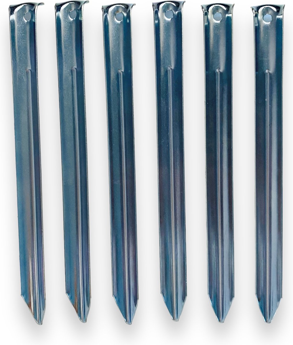 Redcliffs Outdoor Gear Tentharingen halfrond - 6 Stuks - 23cm - Extra Sterk - Verzinkt Staal