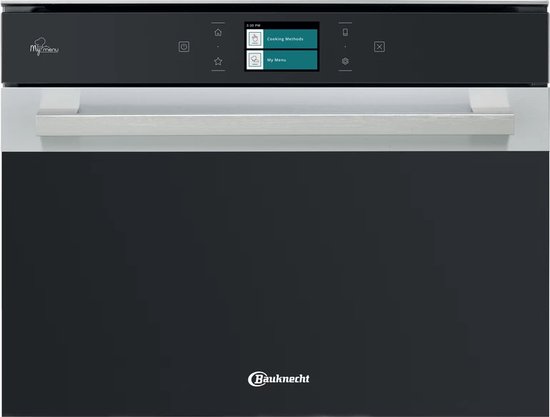 Foto: Bauknecht ecsk9 p845 pt inbouw oven combi stoom nis 45 cm kerntemperatuursenor