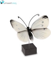 vlinder mini urn hout Koolwitje