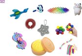 Happy Trendz® Pakket 2023 nieuwe fidget toys - stress relief toys - 10 stuks toppers - Anti Stress pakket