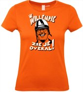 Dames t-shirt Willempie | Koningsdag kleding | Oranje Shirt | Oranje Dames | maat XS