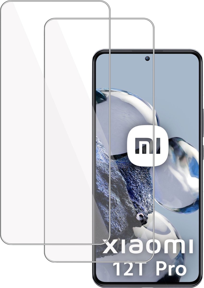 2x Screenprotector geschikt voor Xiaomi 12T Pro Screenprotector – Gehard Glas - Proteqt+