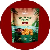 ZENKO Water Lily Pops - BBQ SMALL (18x10g) | Vegan, glutenvrij, 10% proteïne | Gezonde snack | Beter dan popcorn!