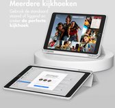 Accezz Tablet Hoes Geschikt voor iPad 9 (2021) 9e generatie / iPad 8 (2020) 8e generatie / iPad 7 (2019) 7e generatie - Accezz Smart Silicone Bookcase - Grijs