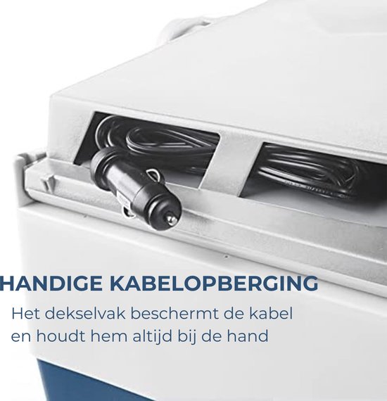 ALLGoods. Koelbox Elektrisch 12v 230 Volt - Elektrische Koelbox - Elektrische Koelbox 12 en 230 Volt - Koelbox Elektrisch voor in de Auto - met ECO Modus -23L - Blauw van ALLGoods — afbeelding 3