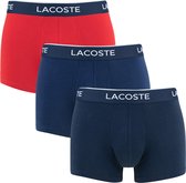 Lacoste Heren 3-pack Trunk - Navy/Blauw/Rood - Maat XL