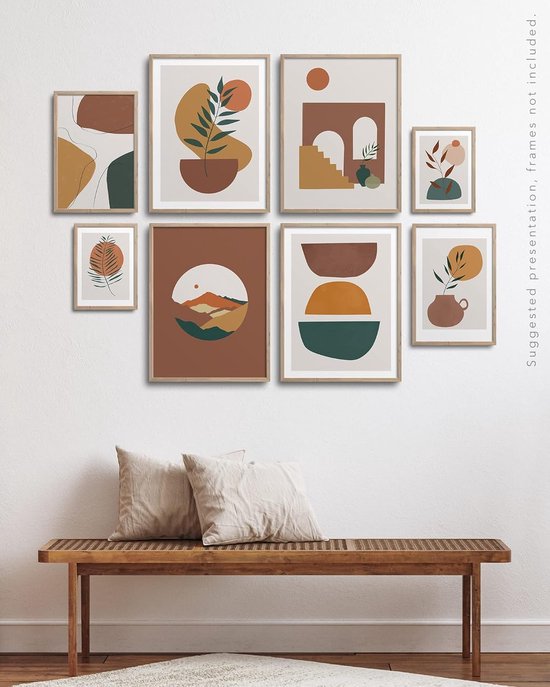 Set van 3 wanddecoratie wandafbeeldingen, set, moderne woonkamer, slaapkamer, slaapkamer, kamer, print op hout, met ophanglus, film Fast and Furious Vin Diesel Paul Walker (97 x 62 cm
