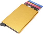 Figuretta RFID Creditcardhouder - 6 pasjes - Alluminium - Warm Goud HC11
