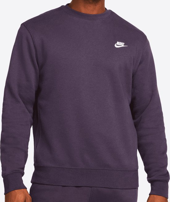 Nike Sportswear Club Fleece Swoosh Crewneck (Purple) - Maat M
