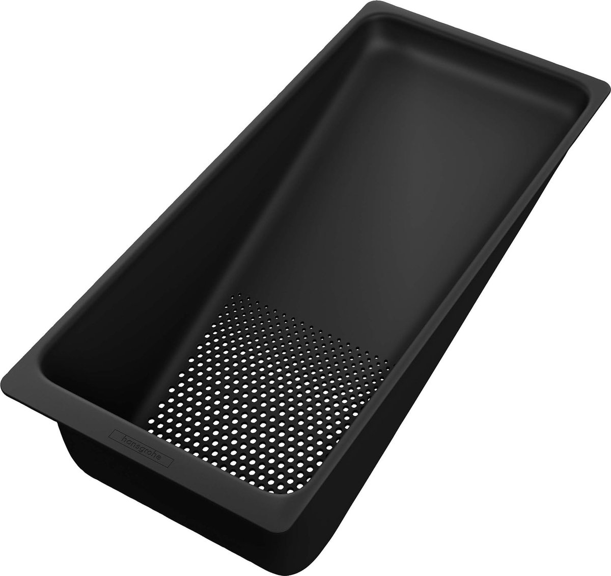 Multifunctionele zeef F14 (accessoires keukenspoelbak, afdruipzeef) mat zwart