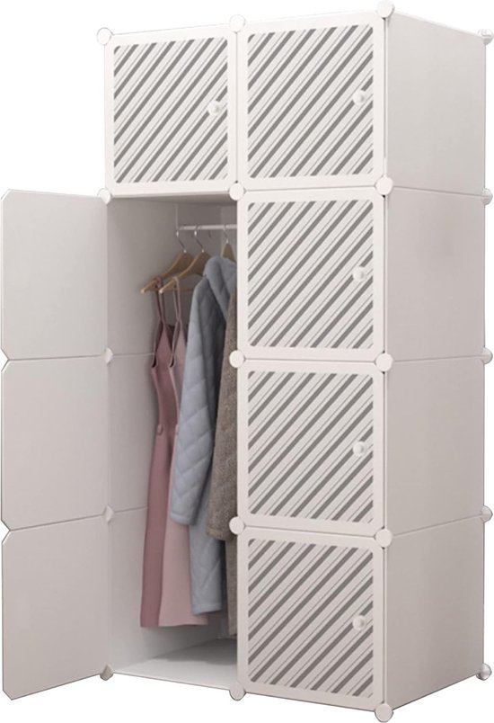 MODULAIRE KAST KLEDINGKAST KAST REK PLANK WIT KLEDINGORGANIZER XL