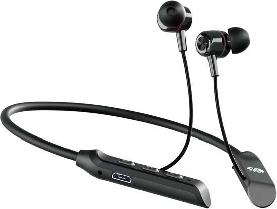 Écouteurs sport MG WL49 avec tour de cou - Sans fil - Zwart