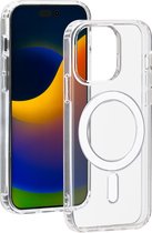 Bigben Connected - Telefoonhoesje geschikt voor iPhone 15 Pro Max - MagSafe compatibel - Transparant