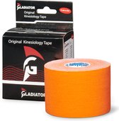 Gladiator Sports Kinesiotape - Kinesiologie Tape - Waterbestendige & Elastische Sporttape - Fysiotape - Medical Tape - Per Rol - Oranje