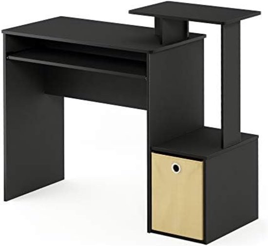 Gratyfied - Computertafel Voor Laptops - Computertafel - Laptoptafel Verrijdbaar - Workstation Lessenaar - Zwart - Bruin