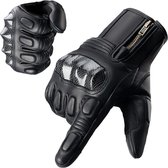 ROCKBROS Motorhandschoenen, antislip touchscreen Leren handschoenen voor heren, sterke bescherming Schokbestendige sporthandschoenen voor motorfiets ATV-jacht Wandelen Buitensporten voor heren Dames XL