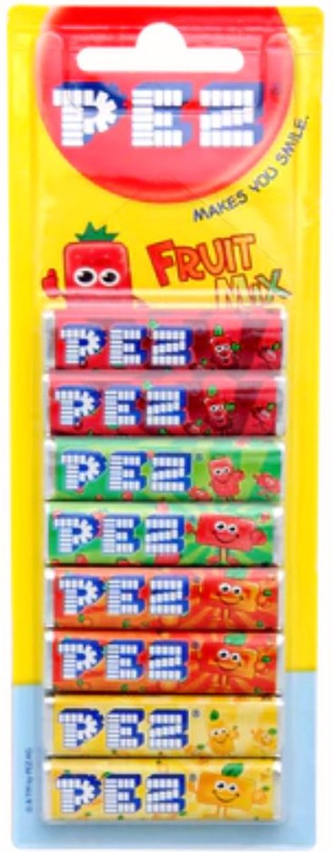 PEZ Navulling Fruit Mix - 8-pack