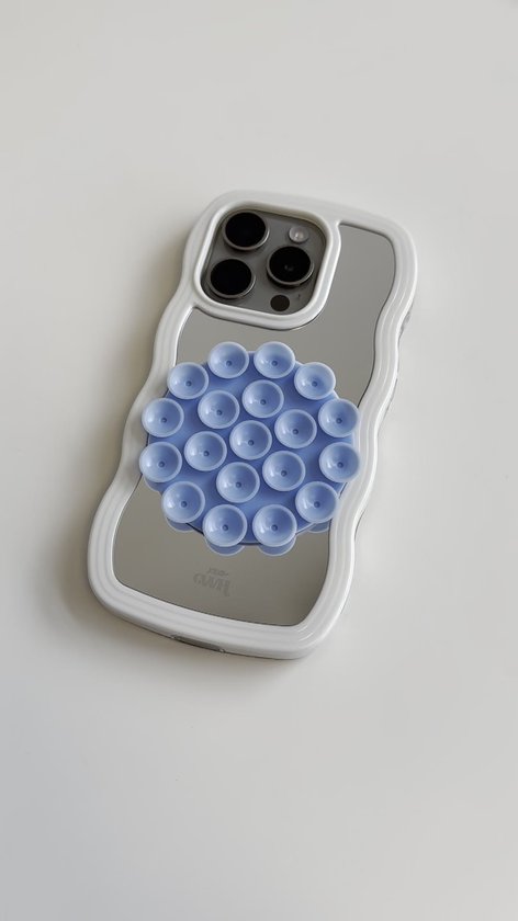 xoxo Wildhearts telefoonsticker - Stick On Me Round - Pink - Selfiesticker TikTok - Zuignap telefoonhoes telefoon sticker - Sticky sticker - Octobuddy Popsocket - Telefoonhouder - Rond - Roze