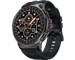 WizBay Premium Select® Sport Smartwatch 1.85 inch - Bluetooth Bellen - Hartslag en Zuurstofmeting - Slaapmonitor - 100+ Sportmodi - IP67 - Zwarte Kast - Zwarte TPU Band
