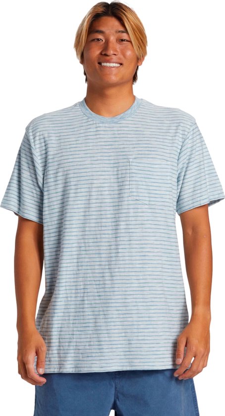 Quiksilver Kentin Ss Pocket Heren T-shirt Aqykt03114-bkq3 - Kleur Blauw - Maat S