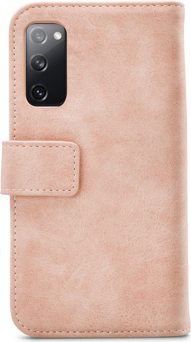 Mobilize Telefoonhoesje geschikt voor Samsung Galaxy S20 FE Hoesje | Mobilize Elite Gelly Bookcase Portemonnee | Pasjeshouder voor 3 Pasjes | Telefoonhoesje voor Pinpas / OV Kaart / Rijbewijs - Soft Pink | Roze