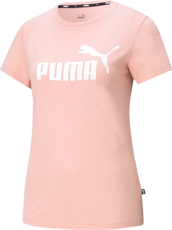 Puma - ESS Logo Tee Women - Roze T-Shirt-S