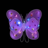 Lichtgevende Vlinder Vleugeltjes - Lila - Voor meisjes - LED