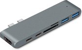 Macbook Pro/Air Docking Station met HDMI 4K - USB-C Hub met 4K HDMI, USB 3.0 en SD Kaartlezer - Docking Station - 7 in 1