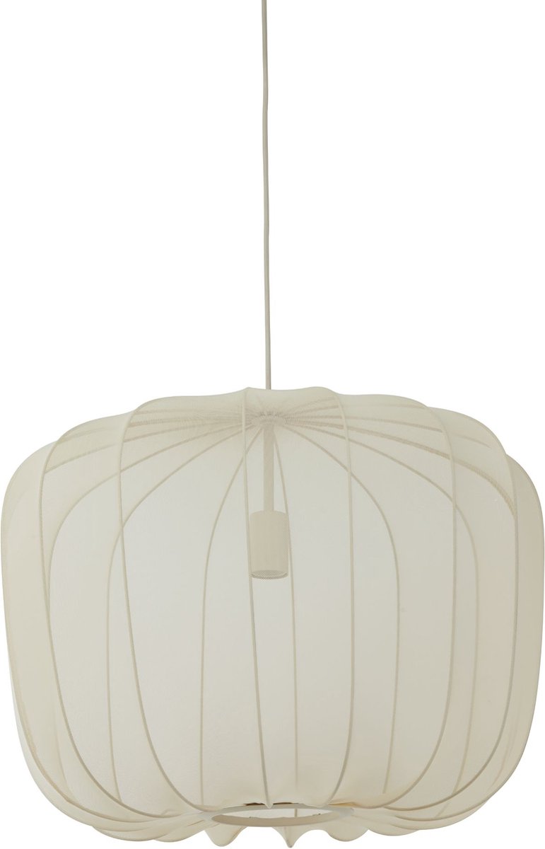 Light and Living hanglamp - wit - textiel - 2963527