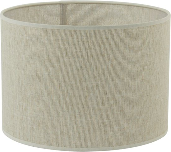 Foto: Light living cilinder lampenkap breska parel wit 40x30cm modern