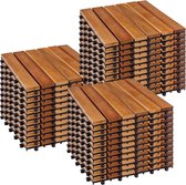 STILISTA Tuintegels - Terrastegels - Vlondertegels - 30 x 30 cm - 33 stuks - 3 m2 - Classic - Acacia Hout FSC 100%