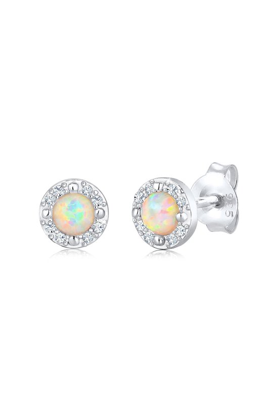 Elli PREMIUM Boucles Boucles d'oreilles pour femme en filigrane avec cristaux d'opale en argent sterling 925