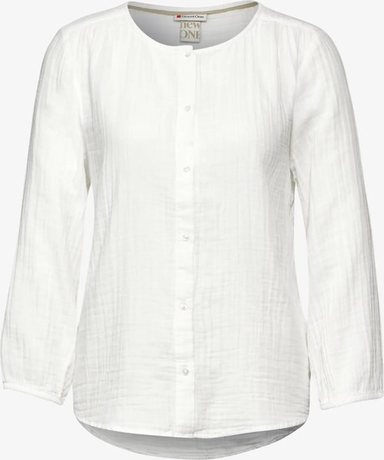Street One - A344488 - Muslin_Solid buttoned roundnec