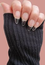 Gel Tips Nail Extension Full Cover medium Almond - plaknagels -nepnagels- 240 stuks en 12 maten -False nails- met lijm en nagelvijl - Nagel tips Transparant