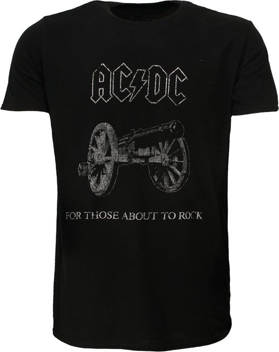 AC/DC For Those About To Rock T-Shirt Zwart - Officiële Merchandise