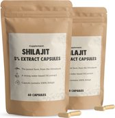 Combideal Shilajit 2x 60 Capsules - 5% Extract Resin - 500 MG Per Capsule - 100% Pure - Superfood - Geen Poeder - Uit de Himalayan - Testosteron