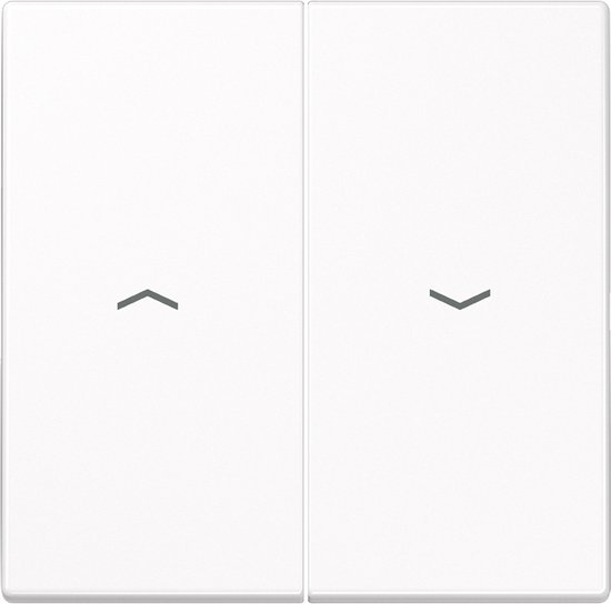 Jung x2 Cache Interrupteur pour stores blanc LS995PWW