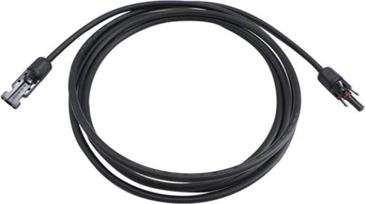 Unbranded Germat Solar kabel 6mm Zwart Lengte : 2 meter Zonnepanelen kabel Solar kabel met connector
