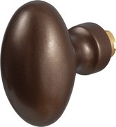 Deurknop - Brons Kleur - RVS - GPF bouwbeslag - GPF9851.A2 ei-knop Bronze blend t.b.v. veiligheidsschilden vast inclusief wisselstift