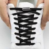 Elastische Veters - Schoenveters - Niet meer strikken - Unisex - Draaisluiting - Zwart