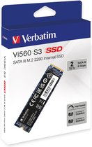 Verbatim Vi560 S3 2 TB SATA M.2 SSD 2280 harde schijf M.2 SATA 6 Gb/s, SATA III Retail 49365