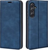 Samsung Galaxy A55 hoesje - Luxe Wallet Bookcase (Magnetische Sluiting) - Blauw - GSM Hoesje - Telefoonhoesje Geschikt Voor Samsung Galaxy A55