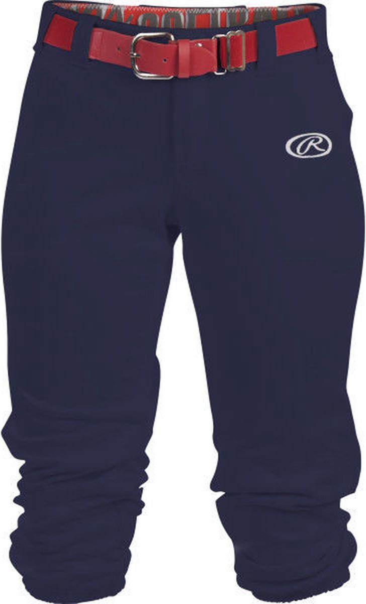 Rawlings WLNCH Women Belted Pant S Navy voor Sport Honkbal/Softball