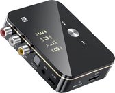 DrPhone DBR5 2-in-1 NFC Digitale Bluetooth 5.0 Adapter – Zender/ Ontvanger - Draadloze Audio Adapter met AUX/RCA/Optische/Coaxiale interface & USB/MicroSD - Geschikt voor o.a tv/pc/luidspreker/headset/auto