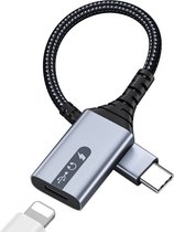 MMOBIEL Adaptateur USB-C vers 8 broches – Convient pour convertisseur Lightning vers USB-C pour Audio, le chargement et le transfert de données – Câble pour casque adapté pour iPhone 15, iPad, MacBook, Galaxy S24 S23 S22